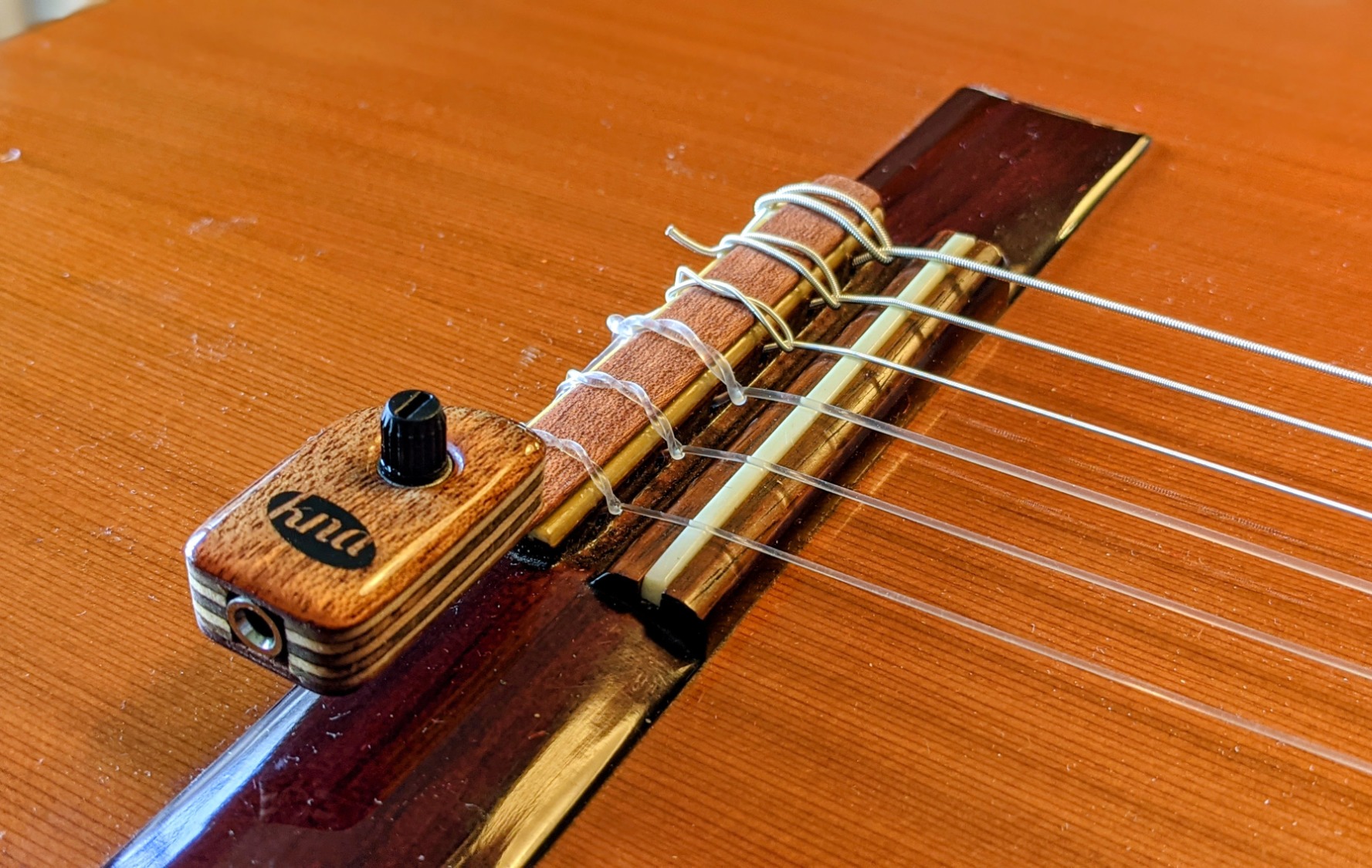 KNA NG-2 Portable Piezo Nylon String Classical Flamenco Guitar Pickup – Natural Acoustic Tone, Lightweight, Detachable, Onboard Volume Control, Passive No Battery Required, Easy Installation customer photo 1