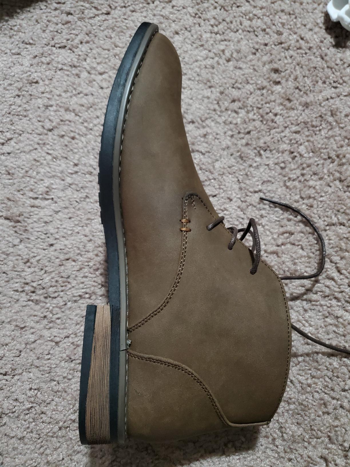 Jousen Men's Chukka Boots Lace Up Desert Ankle Boots Classic Causal Dress Boots for Men customer photo 2