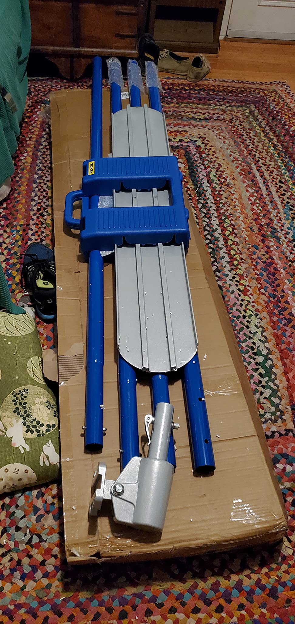 VEVOR Bull Float Magnesium Concrete Float 48 x 8 Round End Concrete Floats Tools Cement Tool Bull Concrete Kit with 4 Float Handle Bull Floats Bracket customer photo 1