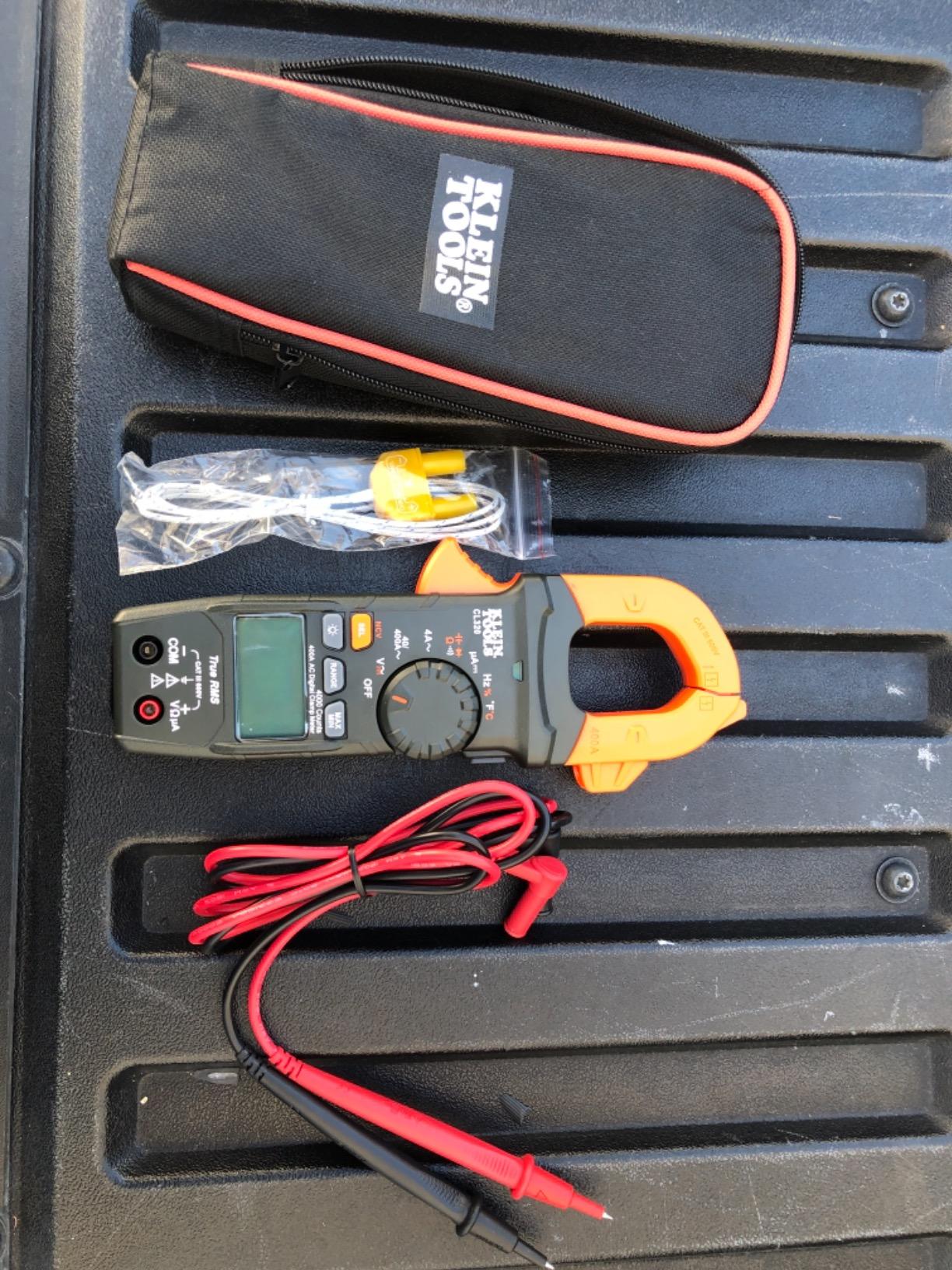 Klein Tools CL320 Digital Clamp Meter, HVAC AC Auto-ranging 400A, AC/DC Voltage, TRMS, DC Microamps, Resistance, Frequency, NCVT, Temp, More customer photo 2