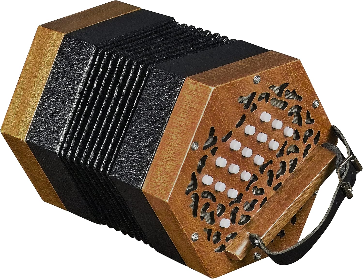 Trinity College AP-1230A Anglo-Style Concertina - Walnut Finish, 30 Buttons, Chromatic Tuning customer photo 2