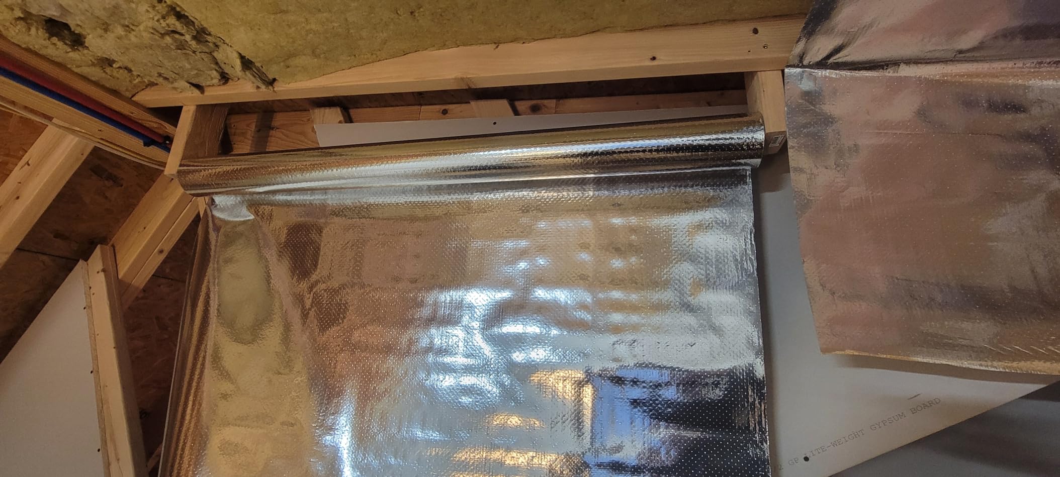 SmartFOIL- 4ft x 125ft Industrial Grade Radiant Barrier 500 sq. ft roll - Attic Foil, House Wrap, Reflective Insulation - Perforated, Breathable - Engineered FOIL (Blocks 95% of Radiant Heat) customer photo 2