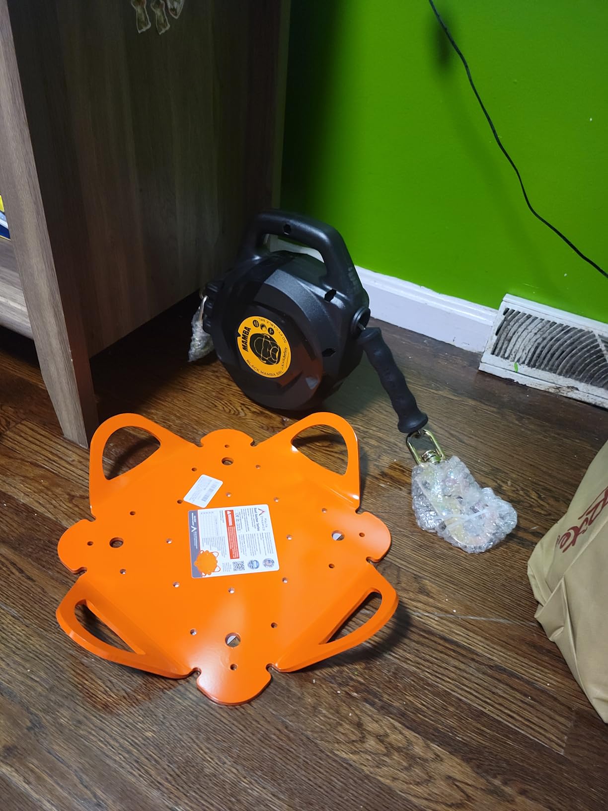 KwikSafety - Charlotte, NC - Mamba 33' Self Retracting Lifeline [Carbonate + Integrated Handle] Class 1 Cable SRL ANSI OSHA Retractable Fall Arrest Safety Roofing Construction Gear customer photo 1