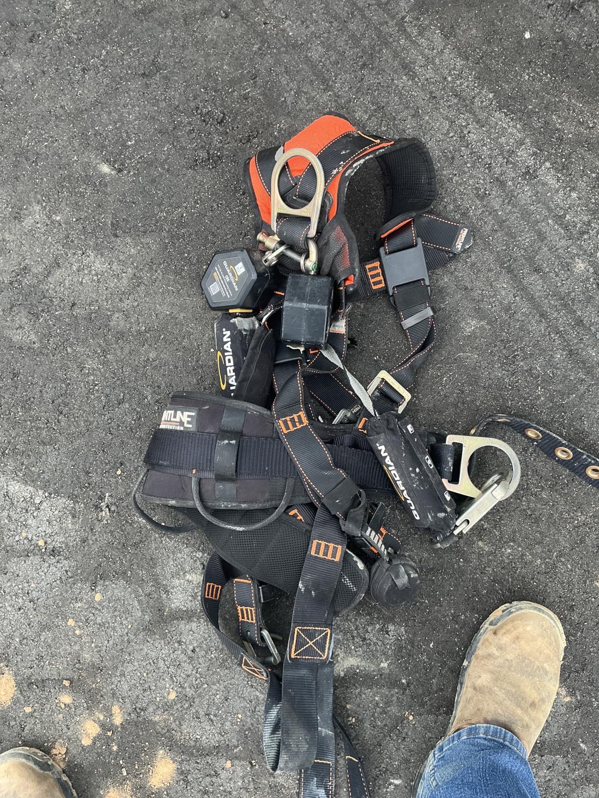 Full Body Harness with 5 Point Adjustment, Dorsal D-ring, Grommet Legs, Two Side D Rings, and Fall Indicators customer photo 1