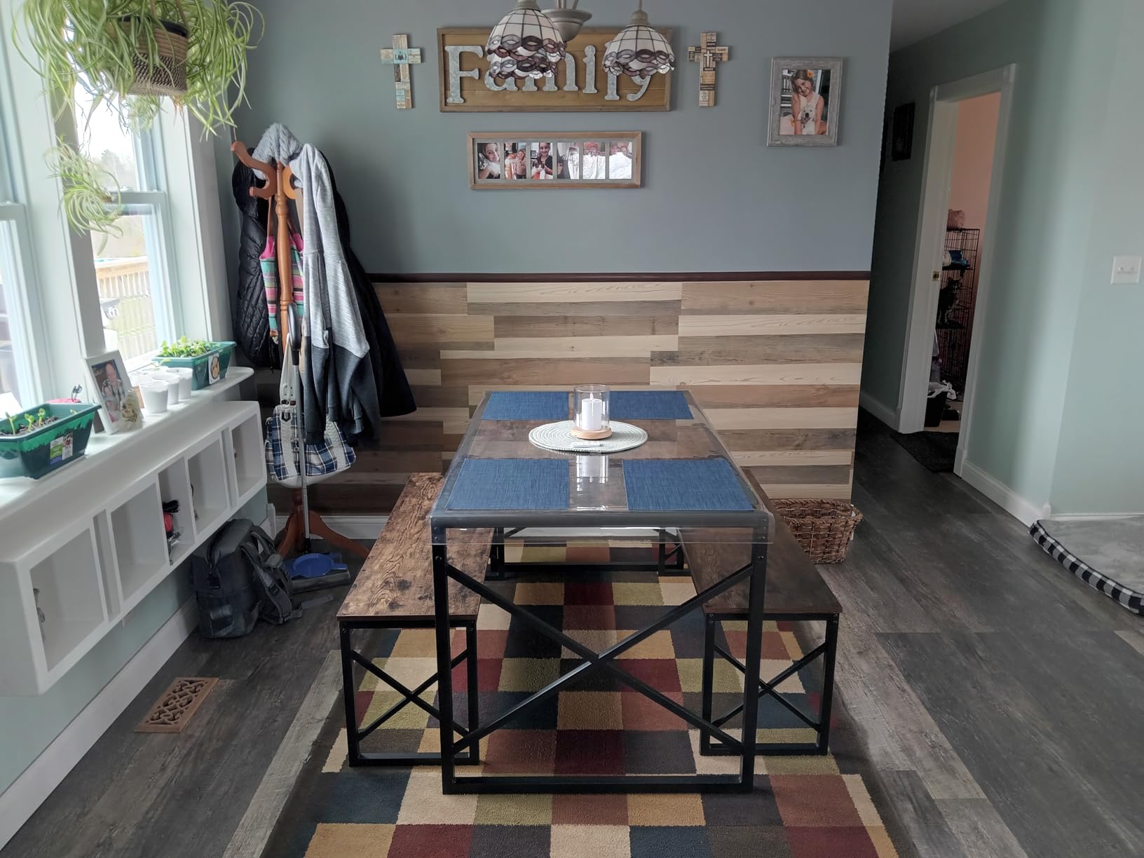 LUCiDA SURFACES Luxury Vinyl Flooring Tiles-Peel and Stick Floor Tile for DIY Installation-36 Wood-Look Planks-Quilt-BaseCore-54 Sq. Feet customer photo 2