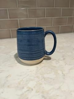 HASENSE Coffee Mugs Set of 4, 15 Ounce Porcelain Mug Set with Handle for Morning Coffee Tea and Cocoa, Ceramic Coffee Cups with Beautiful Glaze for Men, Women, Navy customer photo 1