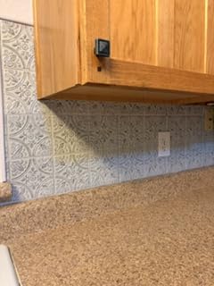 RoomMates TIL4624FLT StickTiles Silver Tin Peel and Stick Tile customer photo 2
