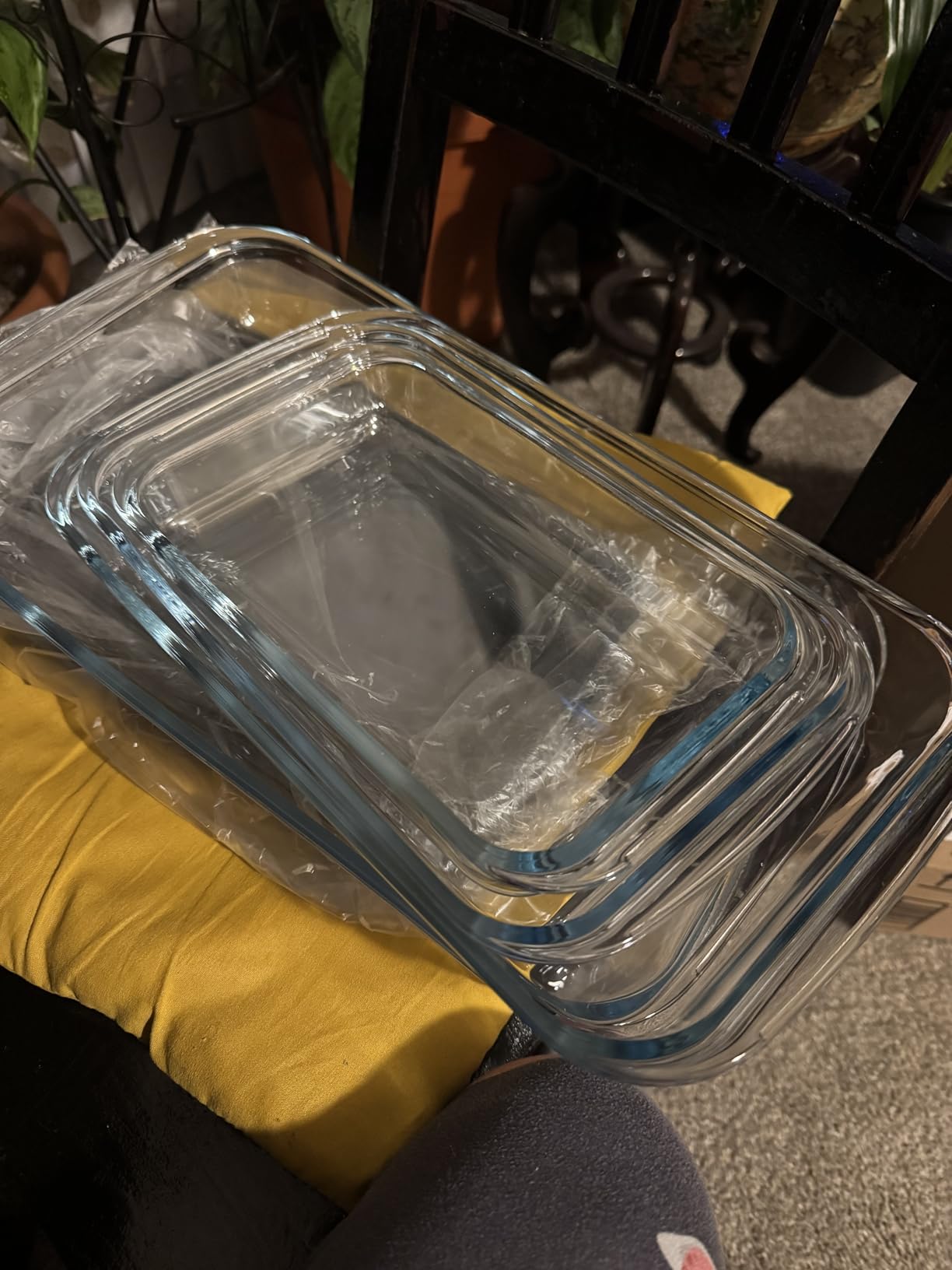 KOMUEE 8 Pieces Glass Baking Dish with Lids Rectangular Glass Baking Pan Bakeware Set with Lids, Baking Pans for Lasagna, Leftovers, Cooking customer photo 1