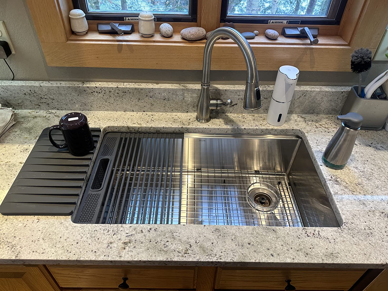 DELTA FAUCET Lorelai Workstation Kitchen Sink Undermount Stainless Steel Single Bowl with WorkFlow Ledge and Chef's Kit of 6 Accessories customer photo 1
