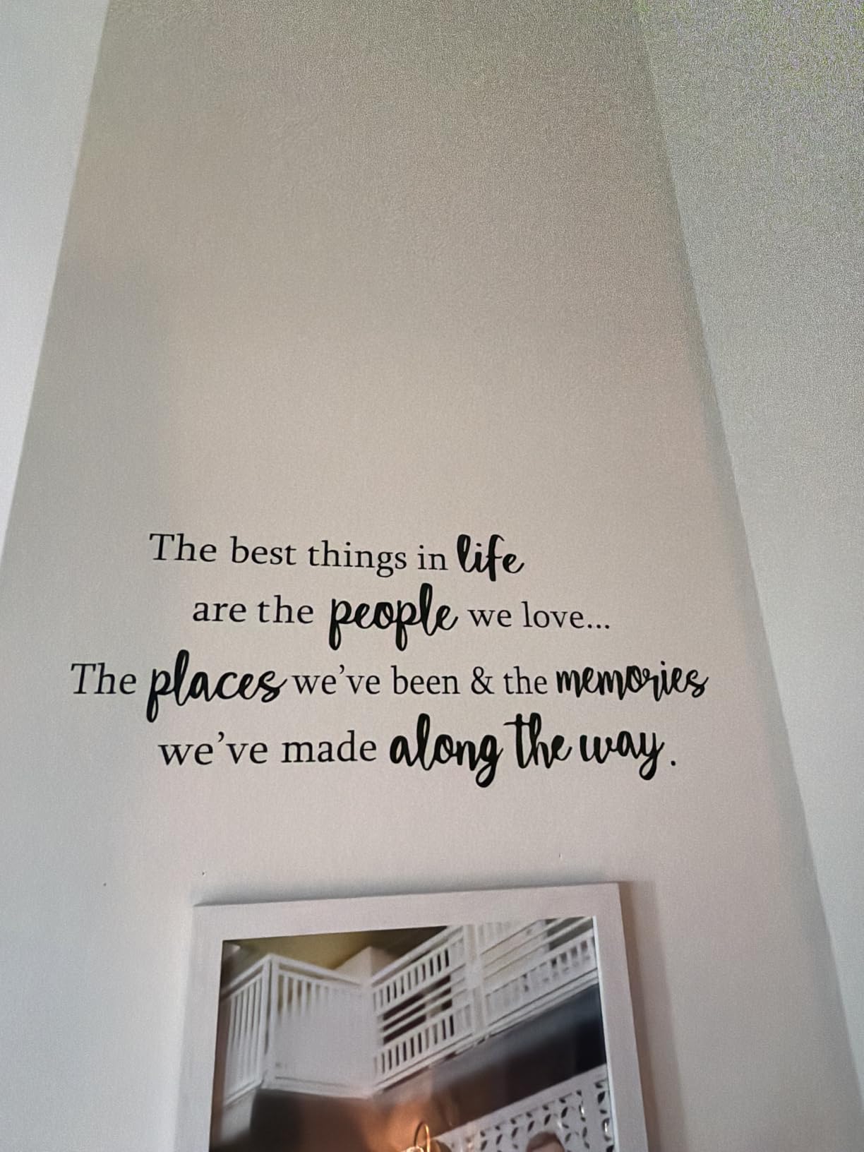 The Best Things in Life are The People We Love The Places We've Been and The Memories Vinyl Wall Decal Quotes Inspirational Sayings Wall Art Living Room Wall Stickers Home Decoration customer photo 1
