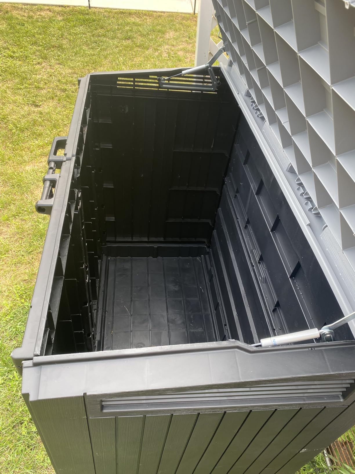 Keter Store-It-Out Prime 4.3 x 3.7 ft. Outdoor Resin Storage Shed with Easy Lift Hinges, Perfect for Yard Tools, Pool Floats and Garden Accessories, Black customer photo 1