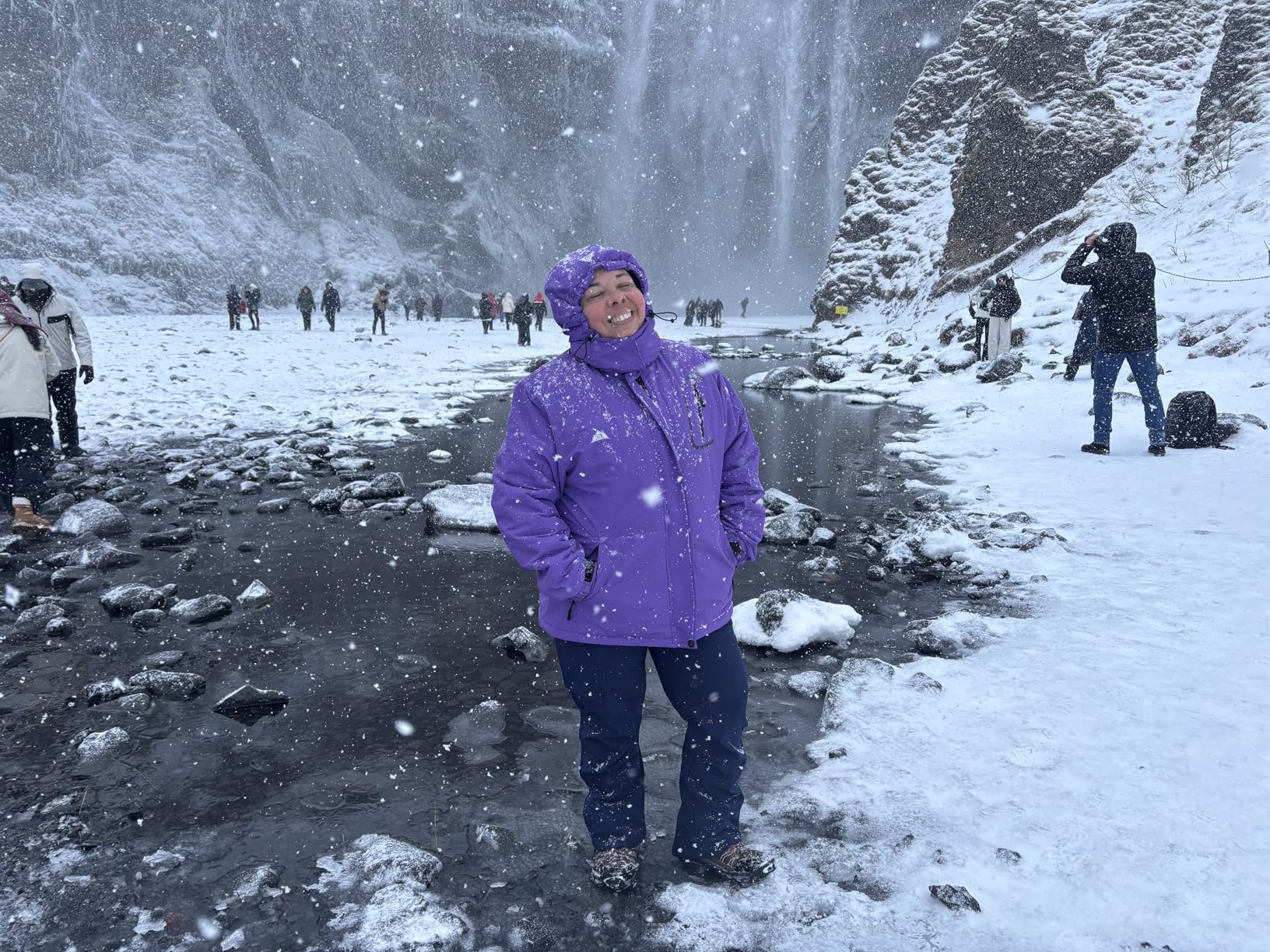MOERDENG Women's Waterproof Ski Jacket Warm Winter Coat Outdoor Windbreaker Hiking Snowboarding Jacket customer photo 2