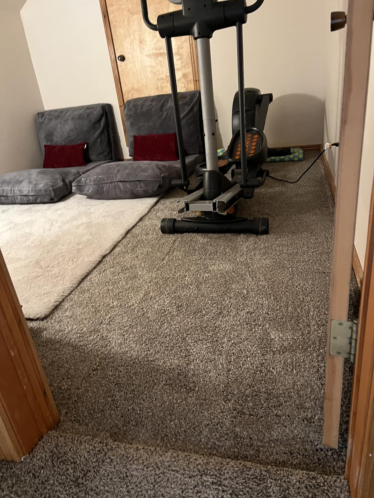 Eclipse Peel and Stick Carpet Tiles w/Attached Cushion, Easy DIY Install, Soft Residential Carpet, American Made, Seamless Appearance, Plush, Great for Area Rug (10 Tiles - 22.5 Square Feet, Sunset) customer photo 2