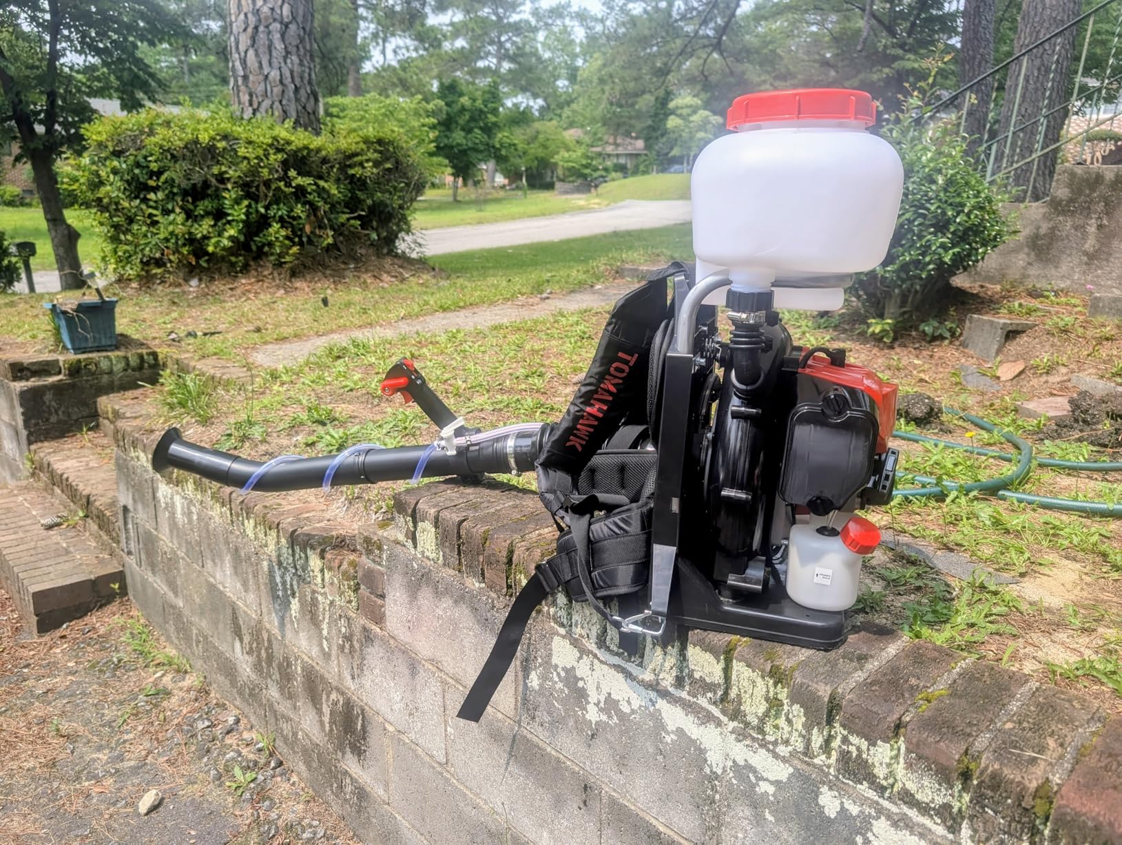 Tomahawk Power 3HP Backpack Mosquito Fogger Leaf Blower 3.7 Gallon Tank Garden Sprayer (Turbo Fogger + ULV Nozzle) customer photo 1