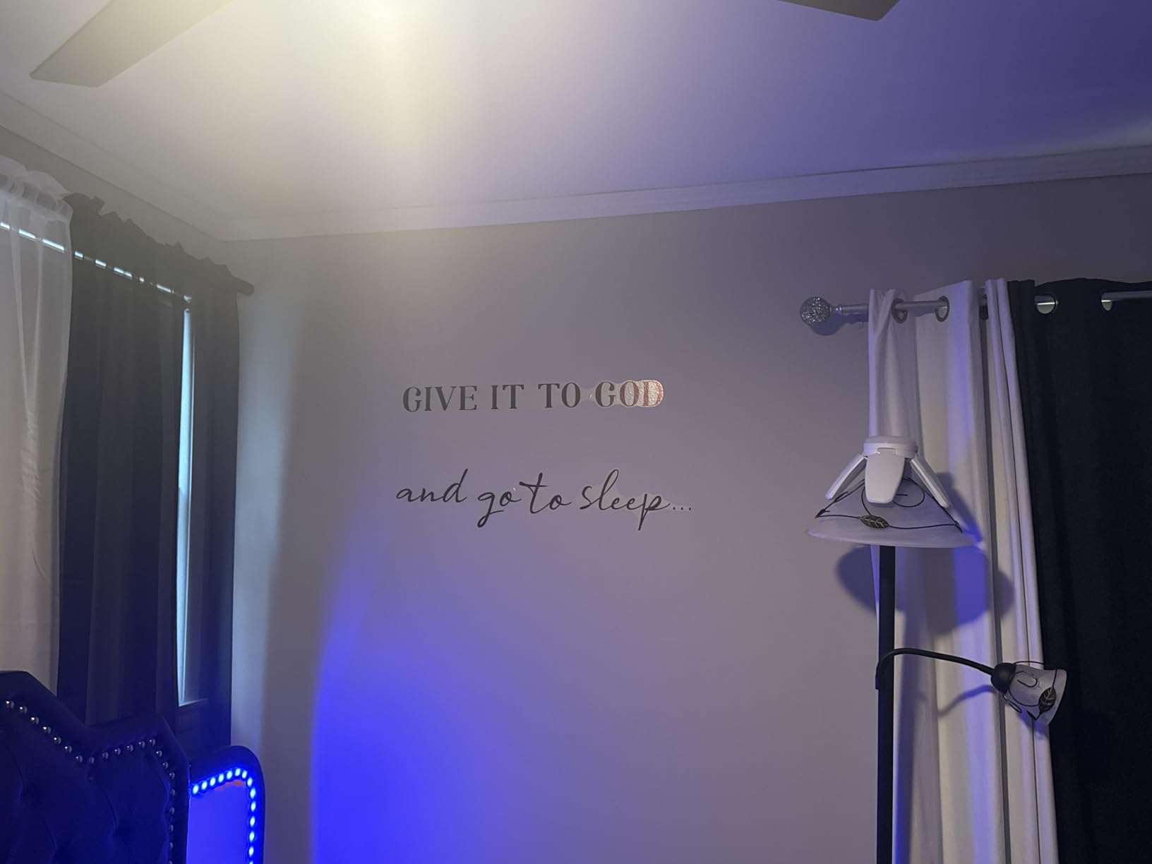 SUPERDANT Wall Decals Give It to God Quotes Wall Stickers Vinyl Art Decor Stickers DIY Saying Vinyl Art Decal Sticker Home Decoration for Living Room Bedroom Kitchen School Dormitory Wallpaper Decor customer photo 2