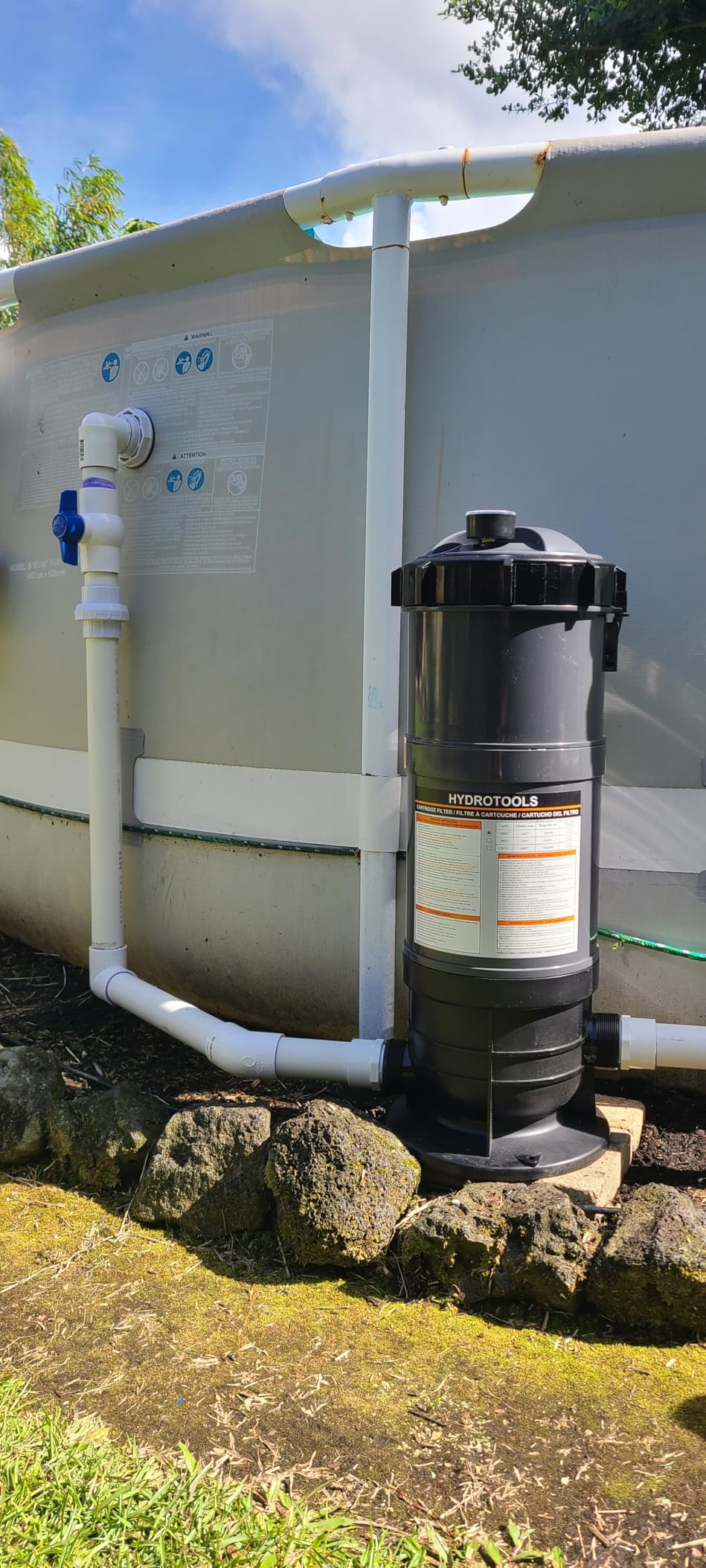 Swimline HYDROTOOLS Above-Ground Pool Cartridge Tank & Replacement Filter Element - 50 Sq. Ft. High-Performance Filtration, Sure-Flo Pro System customer photo 1