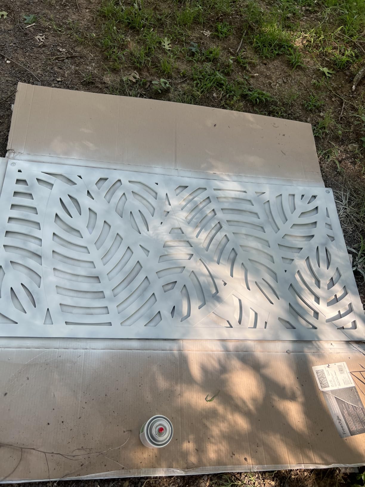 2'x4' Sanibel Decorative Screen, Black customer photo 1