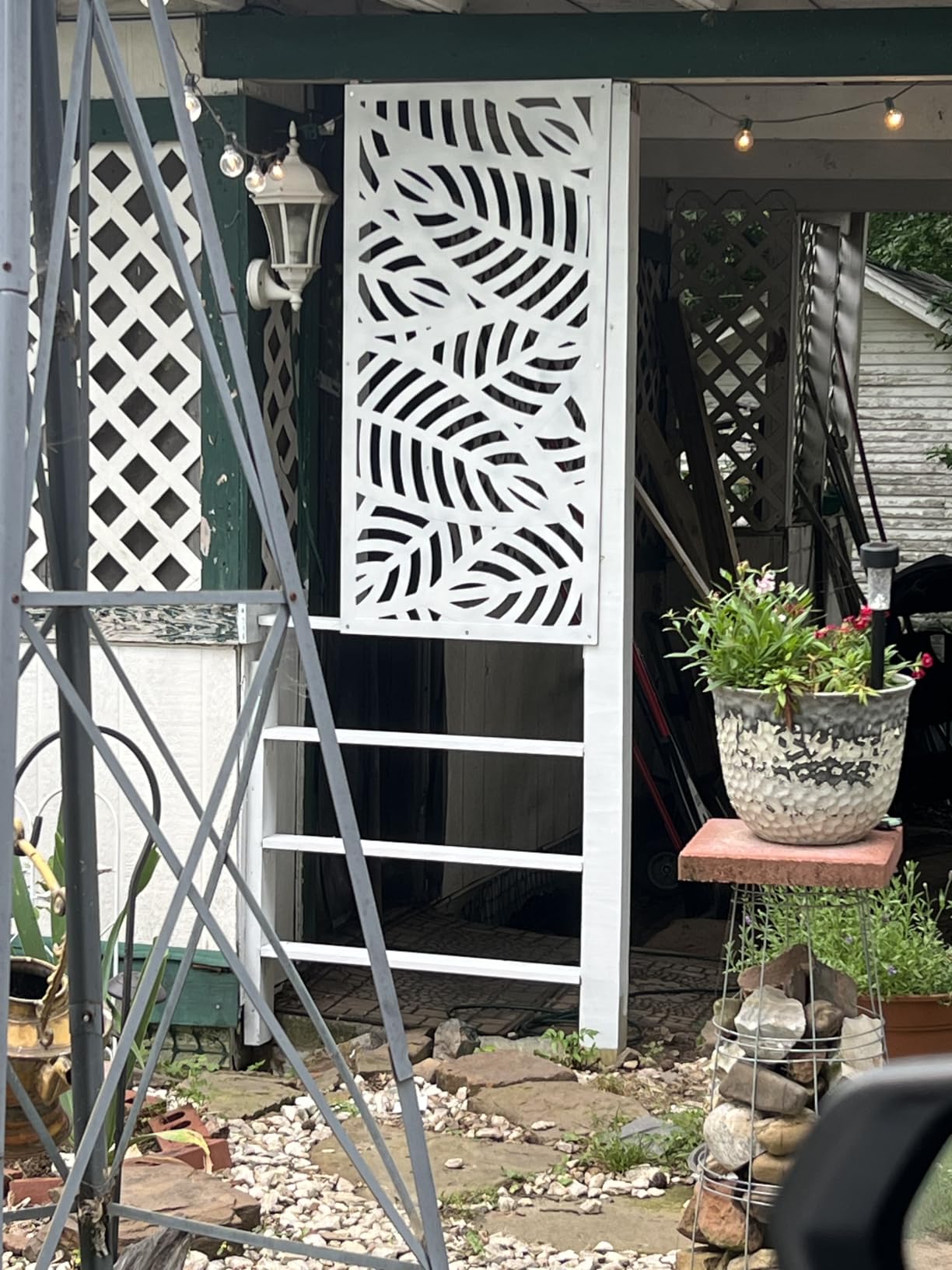 2'x4' Sanibel Decorative Screen, Black customer photo 2