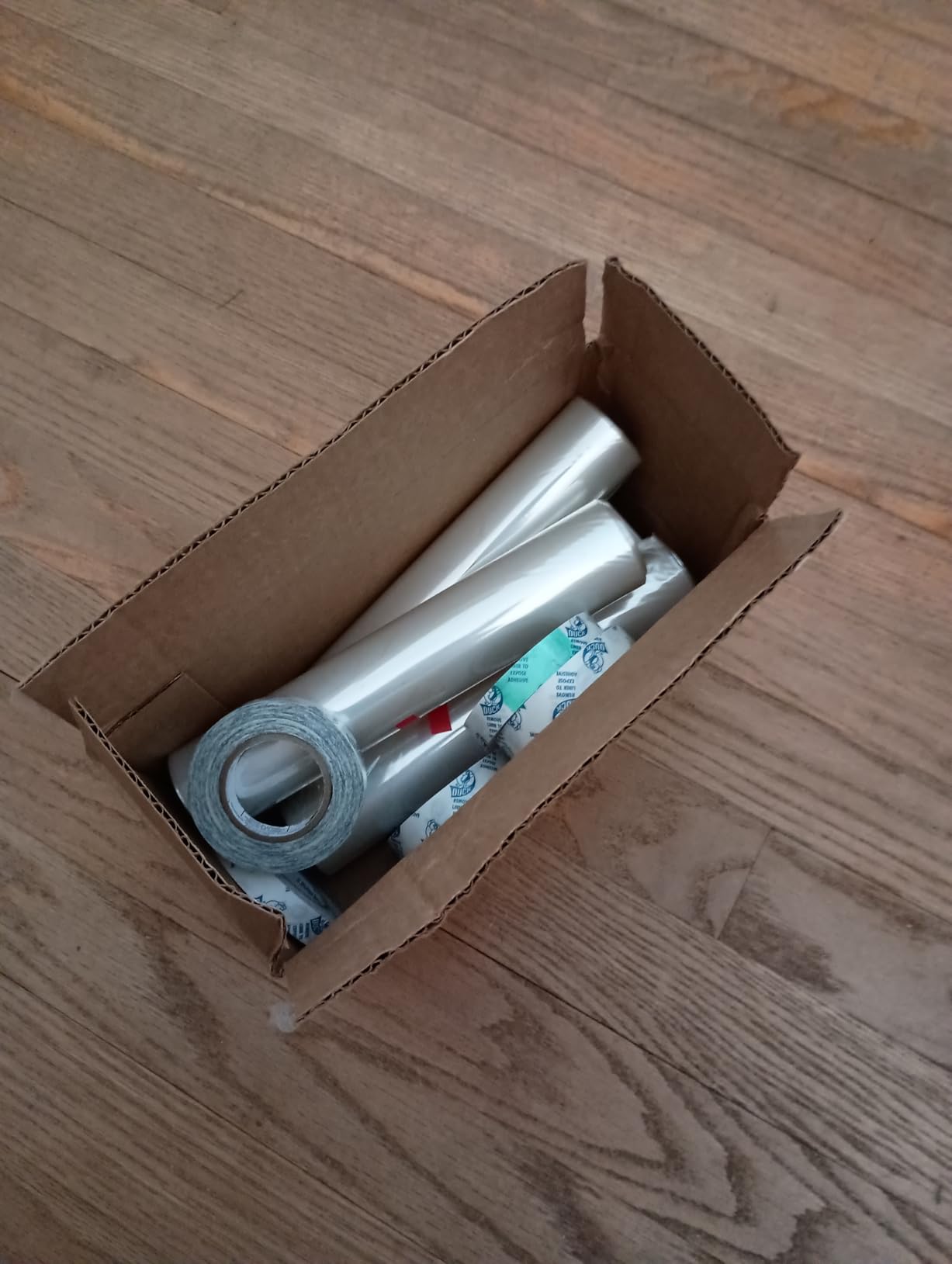 Duck Brand Window Insulation Kit - Winter Seal Kit Fits up to 10 Windows - Rolled Shrink Film Cuts to Size for Easy Indoor Installation - Tape Included - 62 in. by 420 in.- Clear customer photo 1