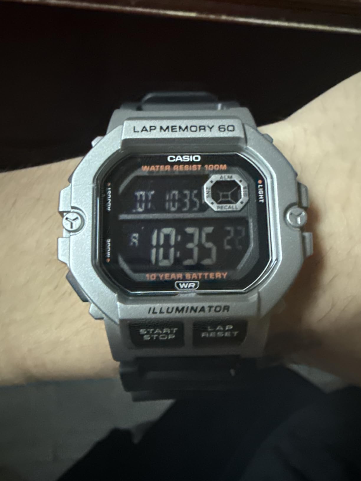 Casio WS1300H Series | Digital Watch | 100 Meter Water Resistance | LED Backlight | 1/100 SEC Stopwatch | Tide Graph | Coundtown Timer | LED Light | Multi Function Alarms | 10 Year Battery customer photo 2