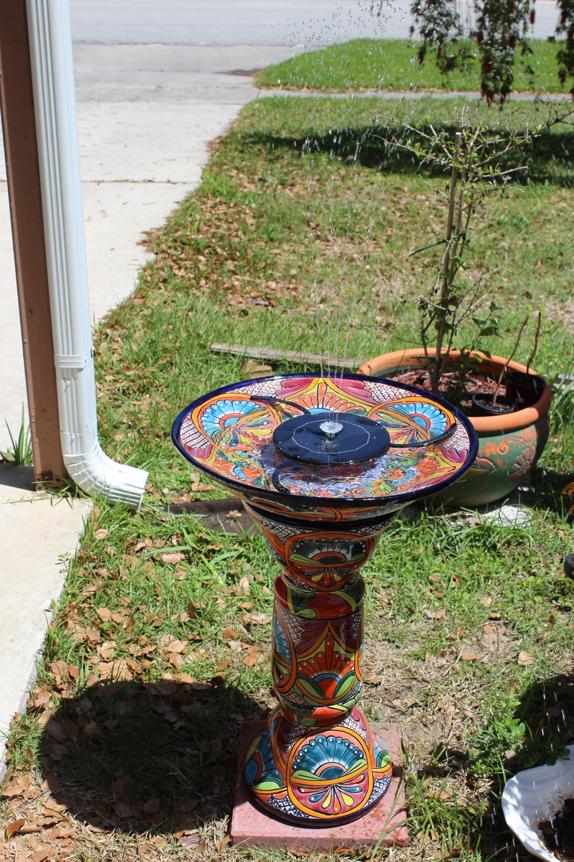 AISITIN 3.5W Solar Fountain Pump for Water Feature Outdoor DIY Solar Bird Bath Fountain with Multiple Nozzles, Solar Powered Water Fountain for Garden, Ponds, Fish Tank and Aquarium customer photo 2