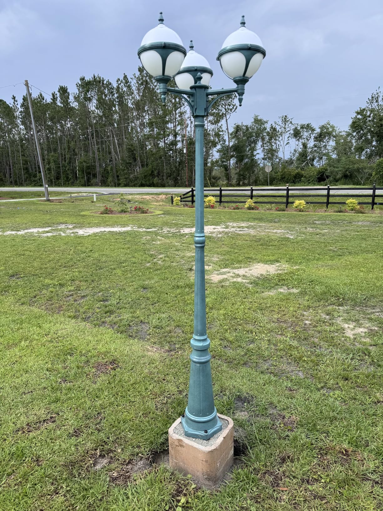 Darkaway Outdoor Post Lights Lamp Post Light Fixture, Waterproof Aluminum Housing with Glass, Fence Post Deck Lighting for Garden, Patio, Pathway (1 Pack, Black) customer photo 2