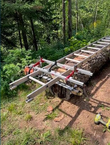 Zozen Chainsaw Mill, Portable Sawmill - Can be Assembled into 3 for Independent Use, Suitable for 14-36 inches Planking Milling Bar, A Flexible Cutting Guide System for Builders and Woodworkers. customer photo 2