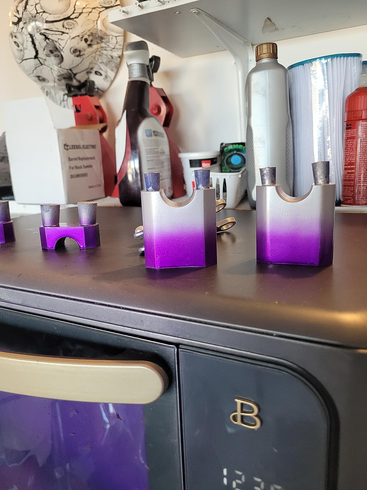 Powder Coating Gun, Electrostatic Powder Coating System, Powder Coat Machine with Spray Gun, Foot Switch, Power Source, 3 Nozzles, 2 Powder Cups customer photo 1