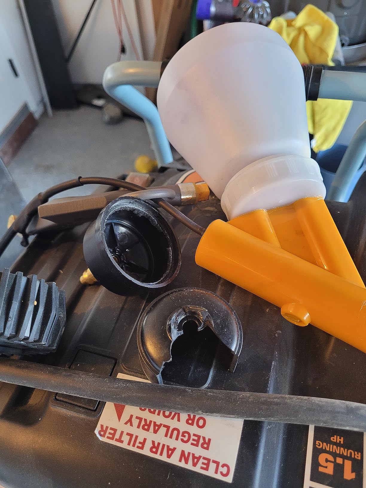 Powder Coating Gun, Electrostatic Powder Coating System, Powder Coat Machine with Spray Gun, Foot Switch, Power Source, 3 Nozzles, 2 Powder Cups customer photo 2