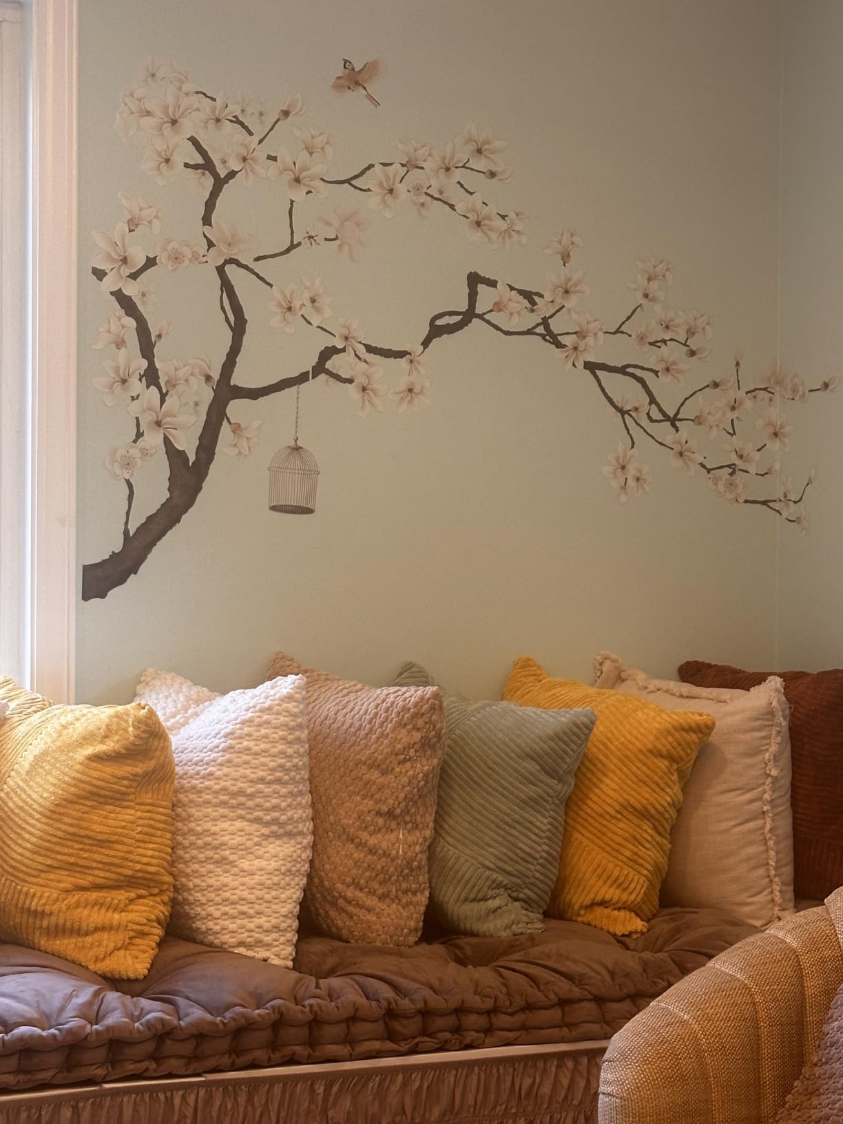 Large White Flower Wall Stickers, 50