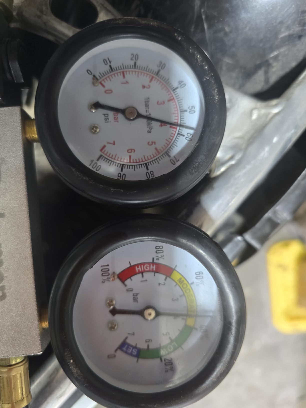 Engine Cylinder Leak Down Tester Kit;Gasoline Engine Leakdown Tester Kit with Extension Rod;Cylinder Leakage Tester Set for Pressure Check and Leakage Rate Test customer photo 2
