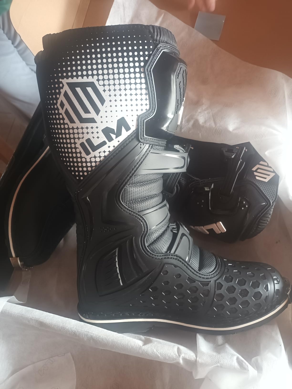 ILM Motorcycle Boots Waterproof ATV Motorcross Dirt Bike for Men Model MX3 customer photo 2