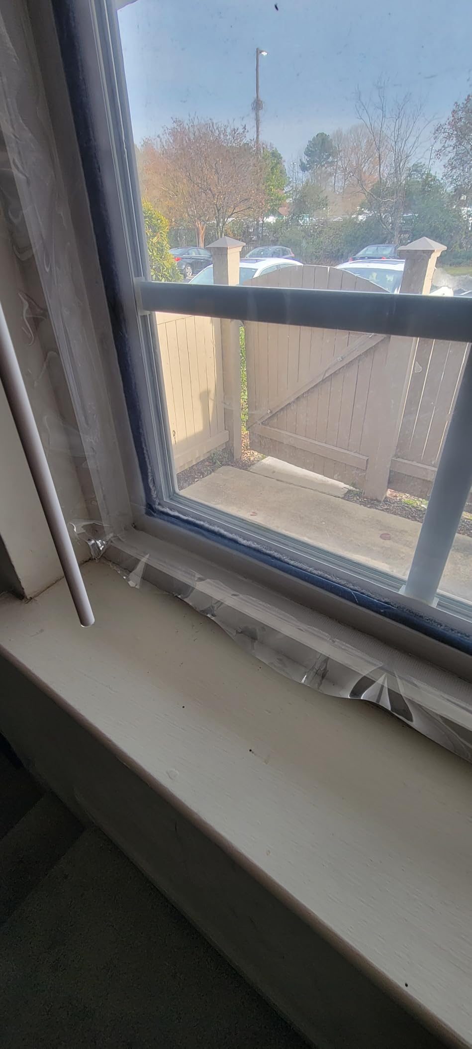 Adjustable Window Insulation Kit 47inX63in (120X160cm) for Winter Keep Cold Out, cuttable Transparent Film 180um Thickness, Easy to Open for Ventilation, Reusable Plastic Window wrap customer photo 1