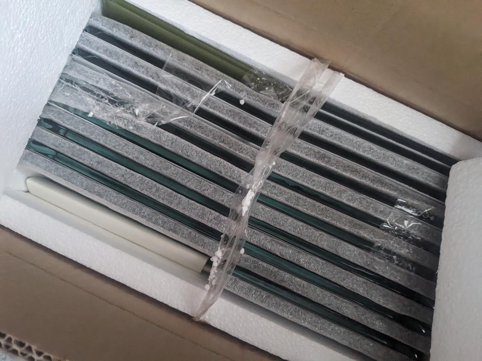 Glass Subway Tile 3 x 6 Inch White for Kitchen Backsplash Bathroom Wall Pack of 32 Sheets customer photo 1