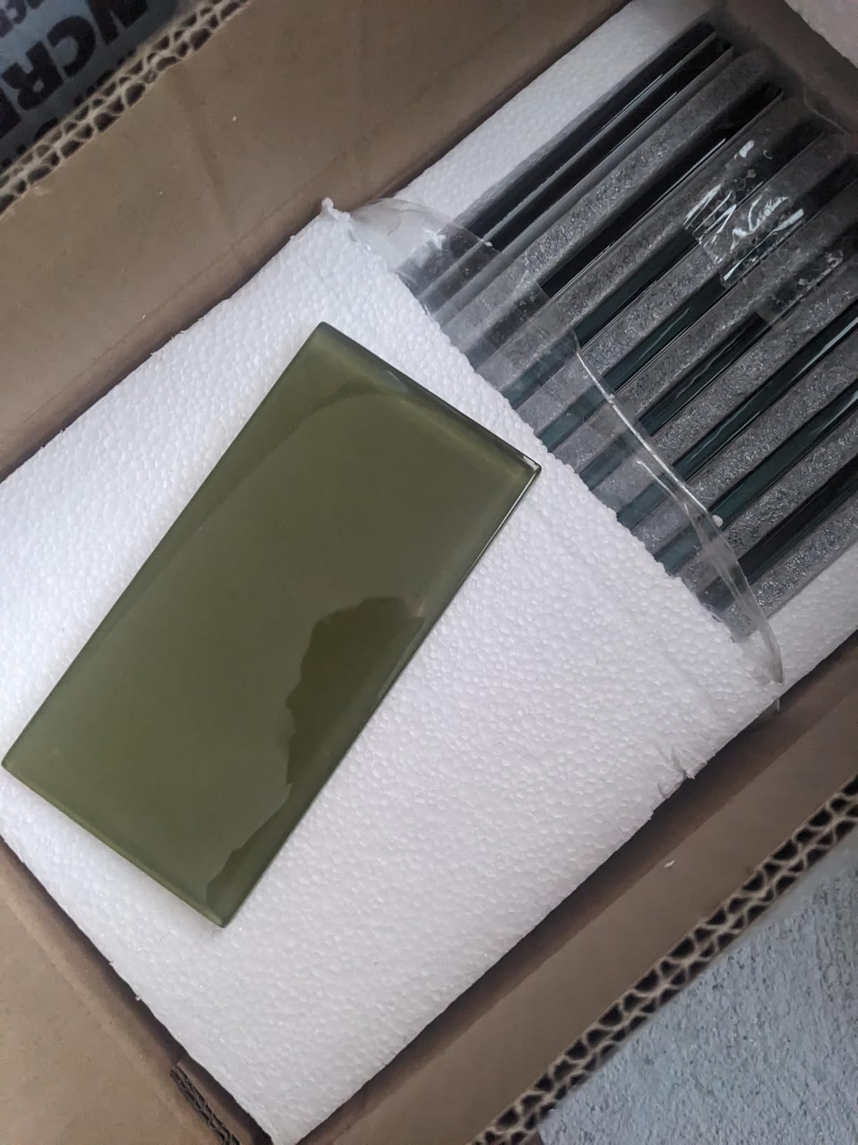 Glass Subway Tile 3 x 6 Inch White for Kitchen Backsplash Bathroom Wall Pack of 32 Sheets customer photo 2