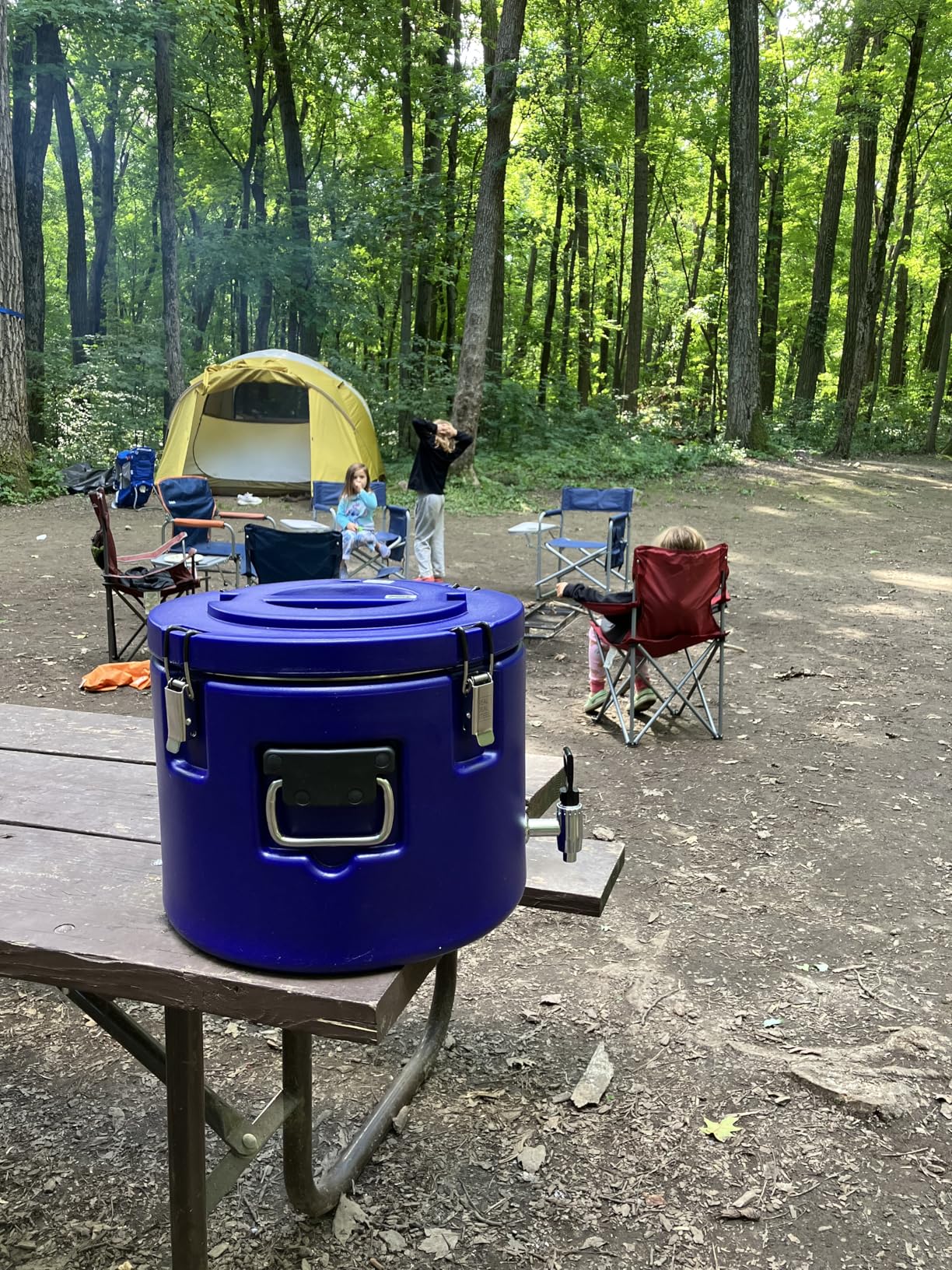 5 Gallon Insulated Beverage Cooler: 5 Gallon Water Dispenser - water dispenser with Stainless Steel Interior and Spout/Spigot, Portable Sports Cooler for Camping, Parties, and Outdoors customer photo 1