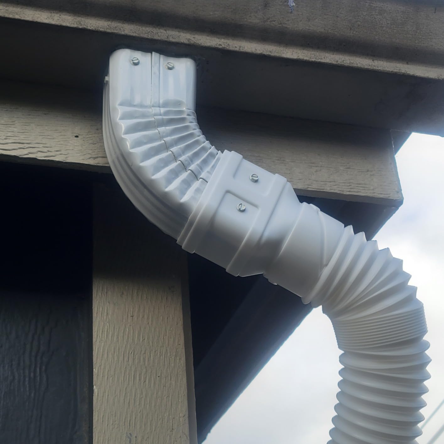Gutter Downspout Elbow-Rain Gutter Downspout Extension High (2x3