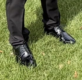 Men's Dress Shoes Wingtip Formal Oxford Shoes for Business Wedding customer photo 1