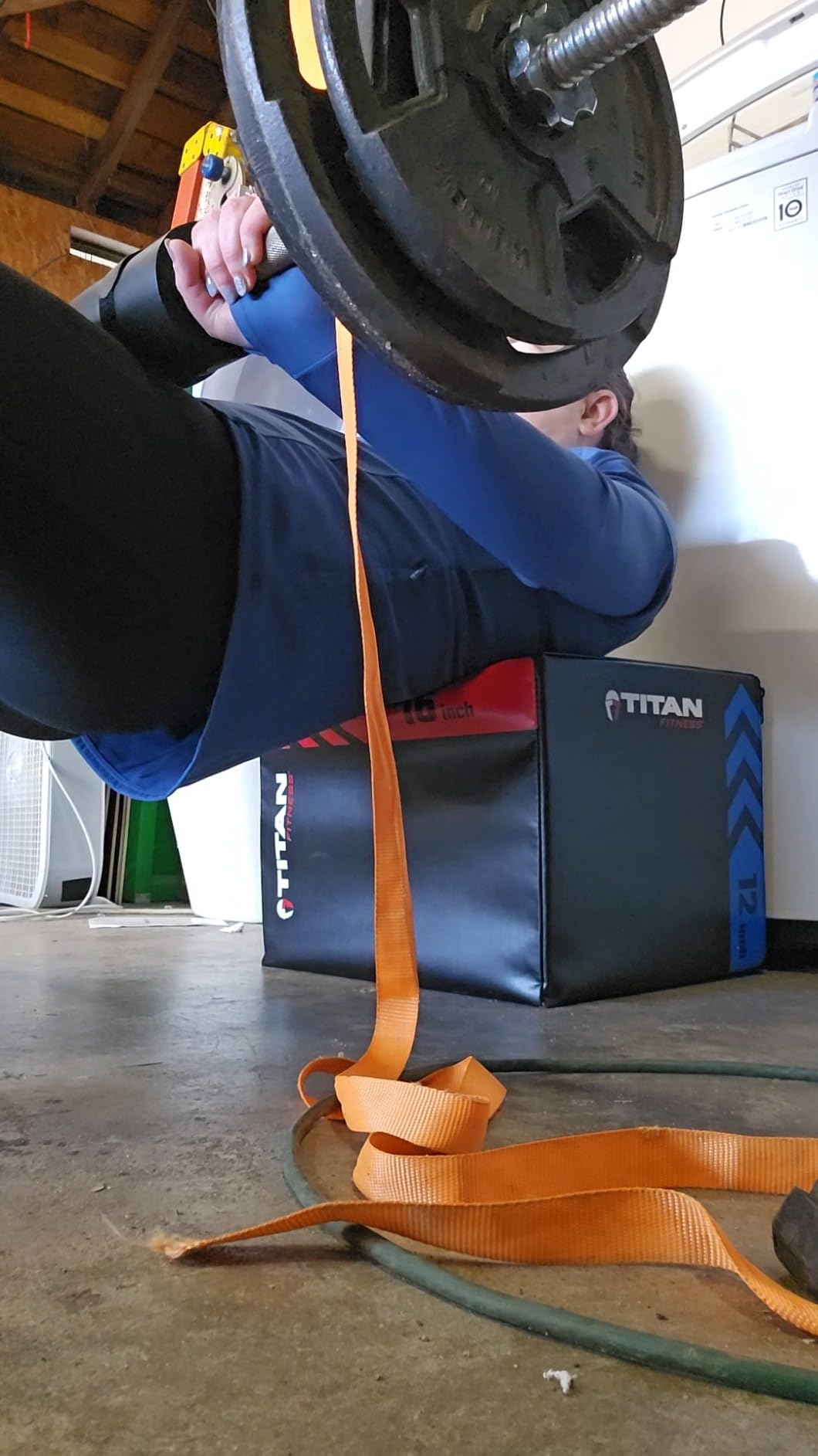 Titan Fitness Heavy Foam Plyometric Box - Pro-Duty HIIT Exercise Foam Plyo Step-Up, Box Squat, Home Garage Gym Training customer photo 2