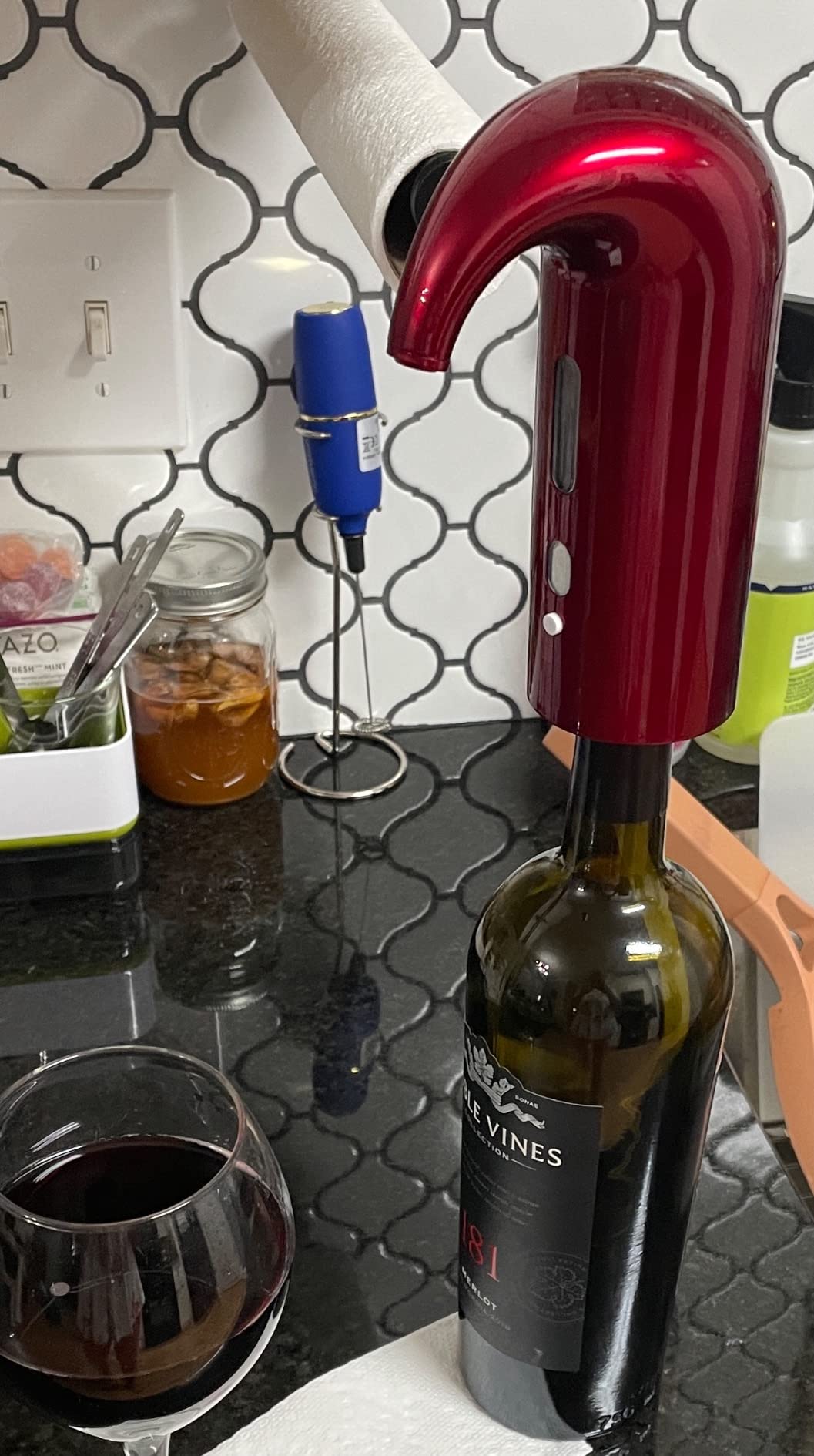 Electric Wine Aerator, Wine dispenser, Aeration and Decanter Wine Pourer Spout customer photo 2