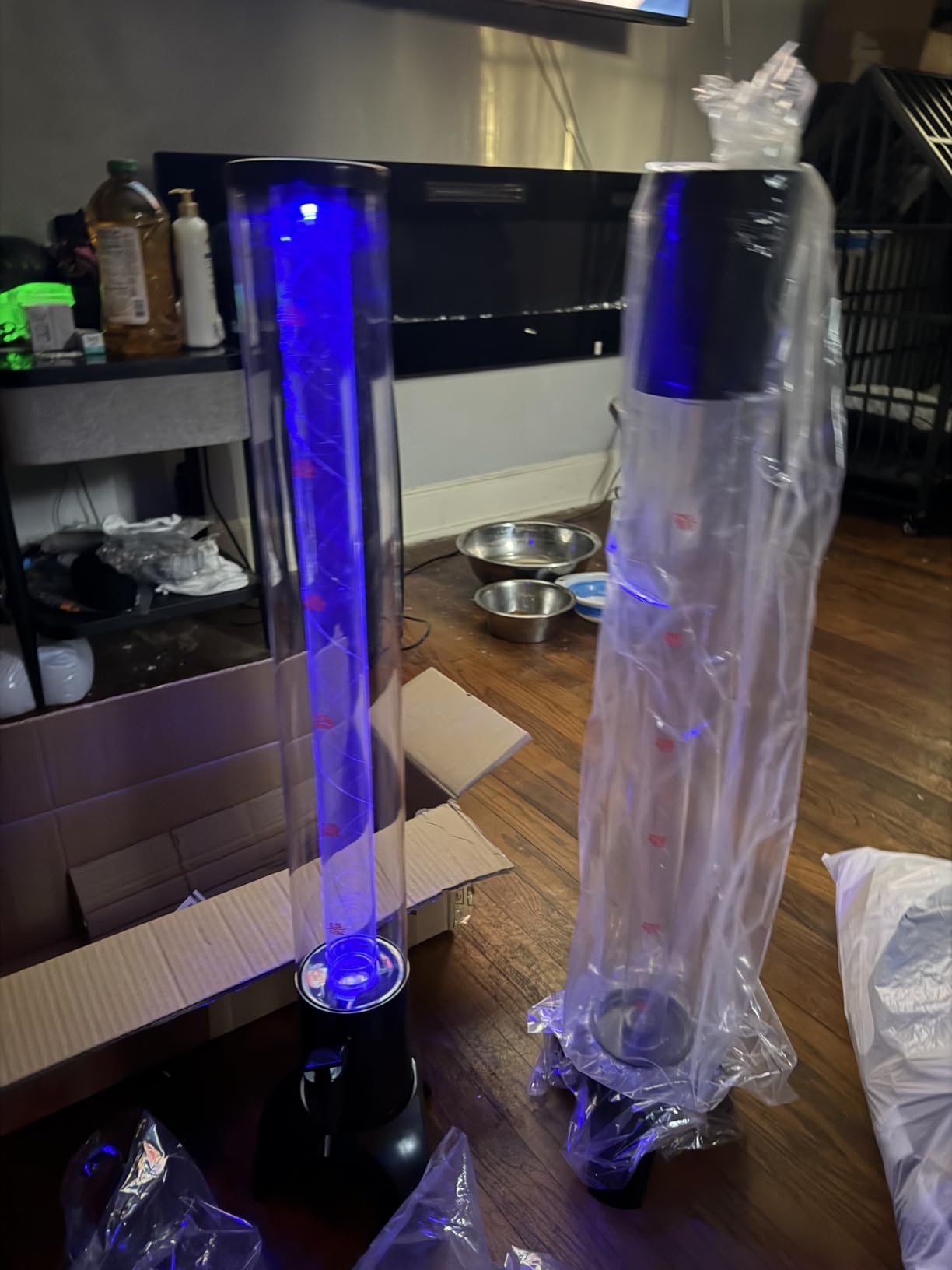 Beer Giraffe Dispenser, 100oz/3.2 qt Mimosa Tower Dispensers with Ice Tube and LED Light, 3L Tabletop Drink Tower Dispenser for Beer, Margarita, Liquor, Beverage customer photo 2