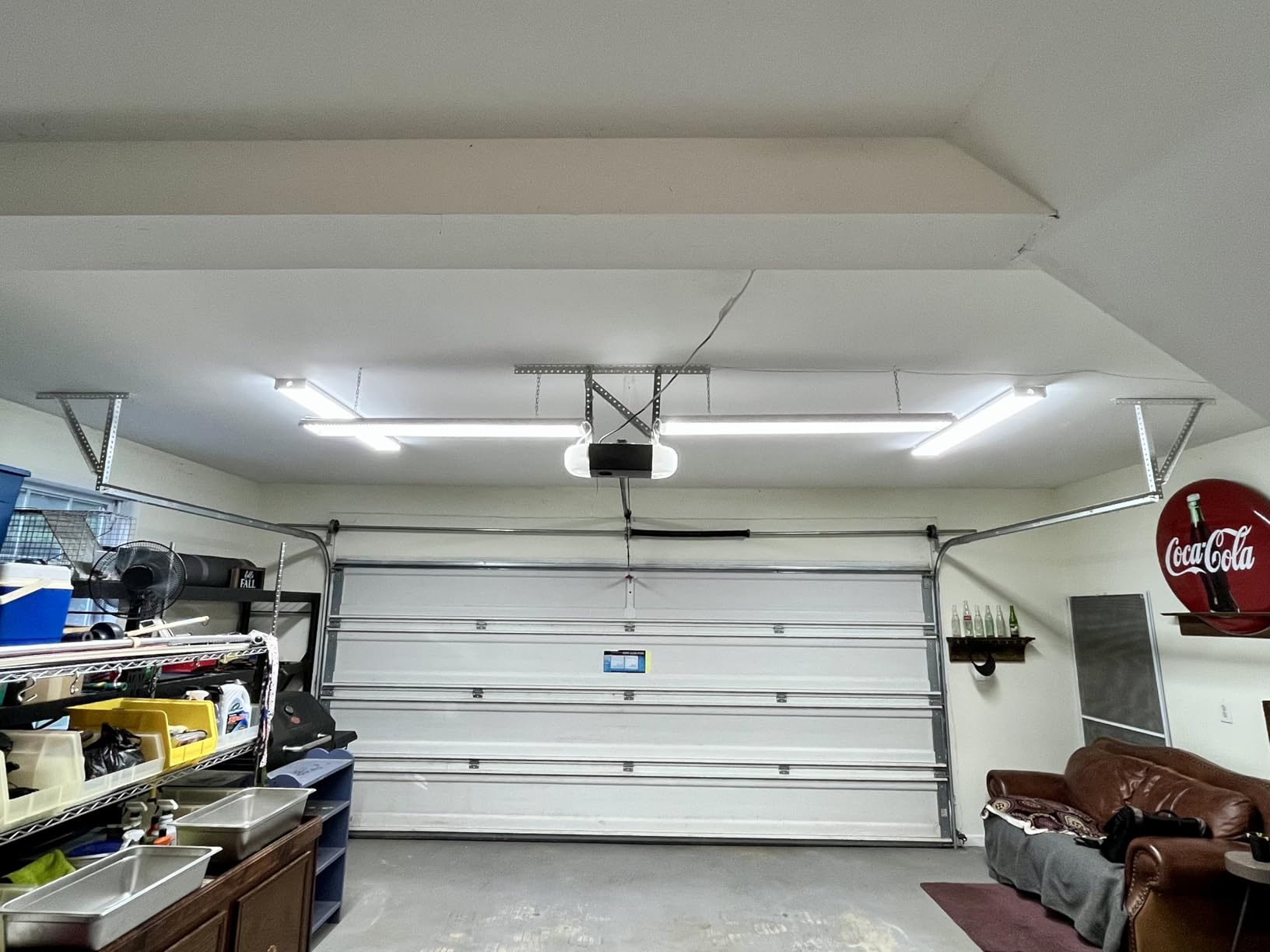 hykolity 4FT LED Wraparound Light with 3 Wattages / 3CCT 55-75W 3000-5000K, 4 Foot LED Wrap Light Fixture, Hardwired, Flush Mount (Amazon's Choice) customer photo 1