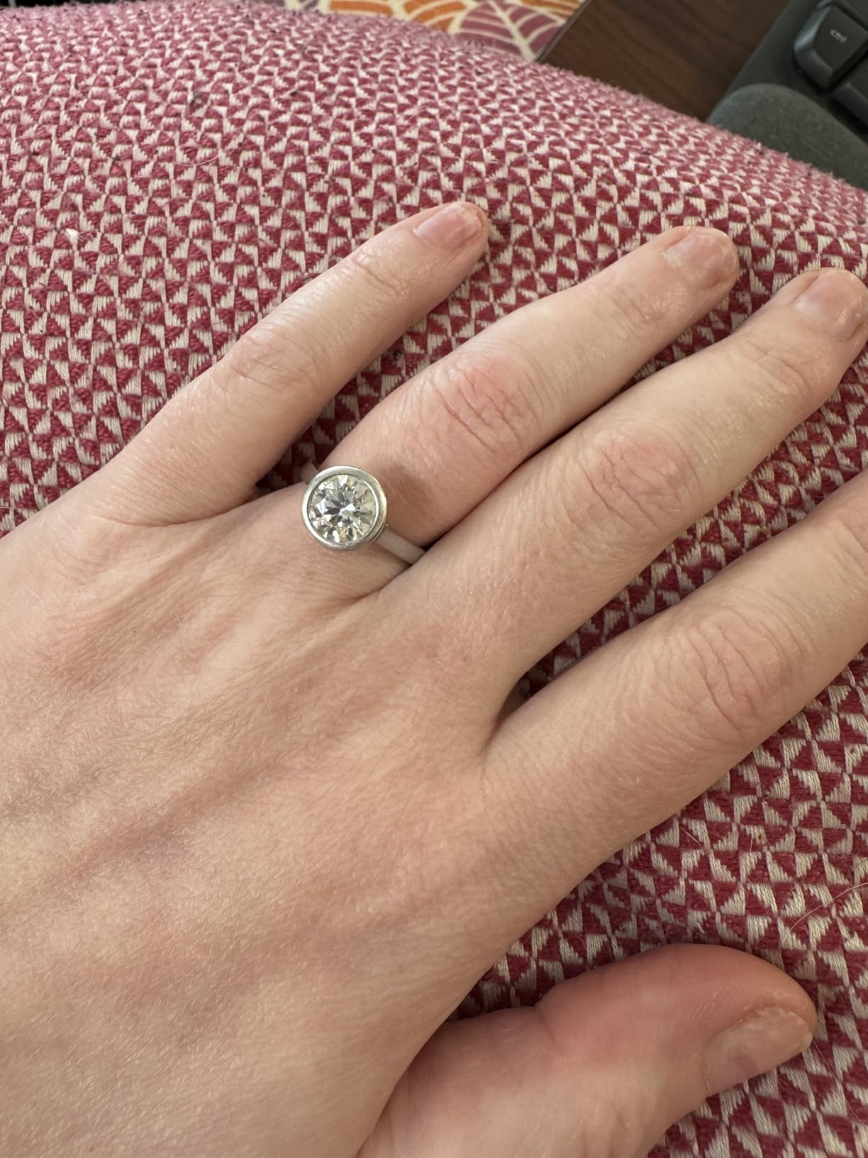 Moissanite Engagement Rings for Women, S925 Sterling Silver, Promise Rings customer photo 2