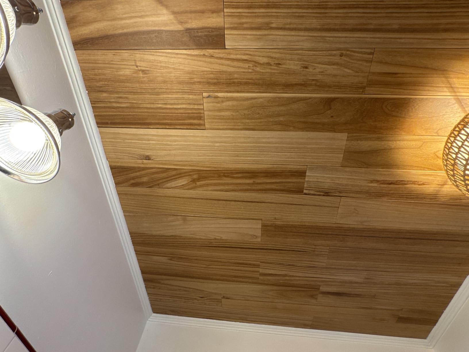 10 Peel and Stick Real Reclaimed Barn Wood Wall Planks, Rustic Wooden Paneling for Wall, Adhesive Shiplap Boards customer photo 1