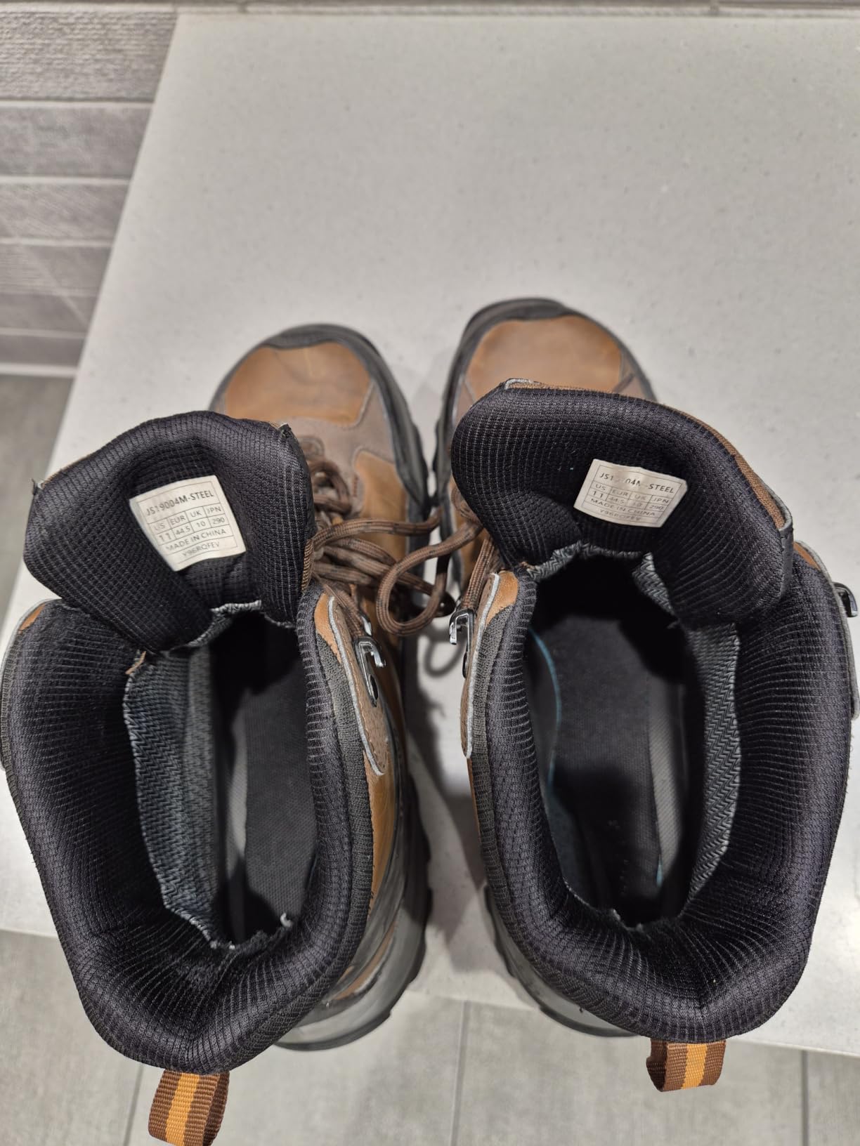 NORTIV 8 Waterproof Steel Toe Boots for Men Slip Resistant Safety Industrial Boots Paladin-Steel customer photo 2