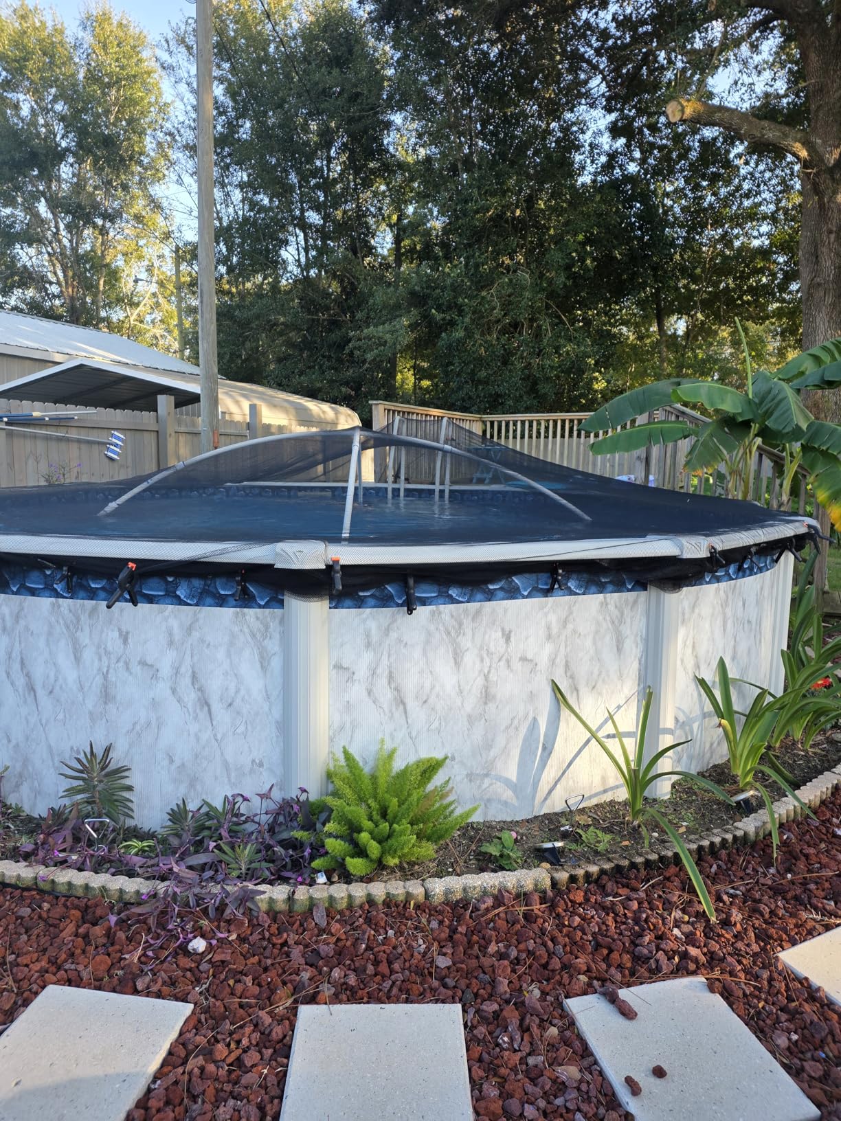 Yankee Pool Leaf Net Cover for 24 Ft. Above-Ground Round Pool - Heavy-Duty 0.15