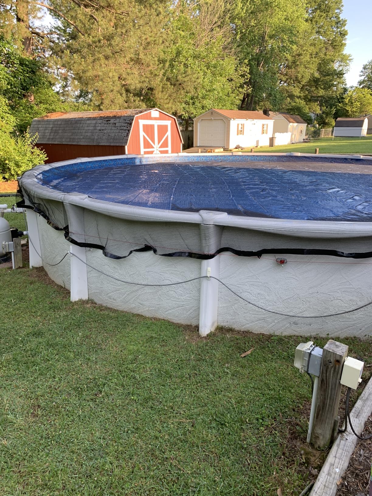Yankee Pool Leaf Net Cover for 24 Ft. Above-Ground Round Pool - Heavy-Duty 0.15