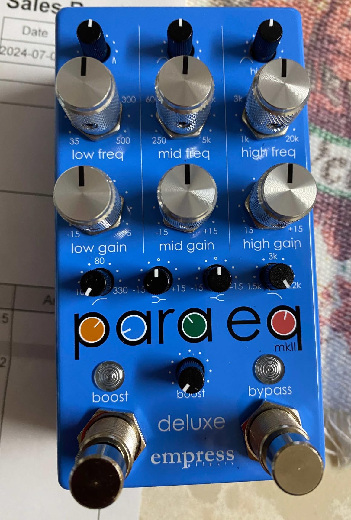 Empress Effects ParaEq MKII Pedal (MKII Deluxe) customer photo 1