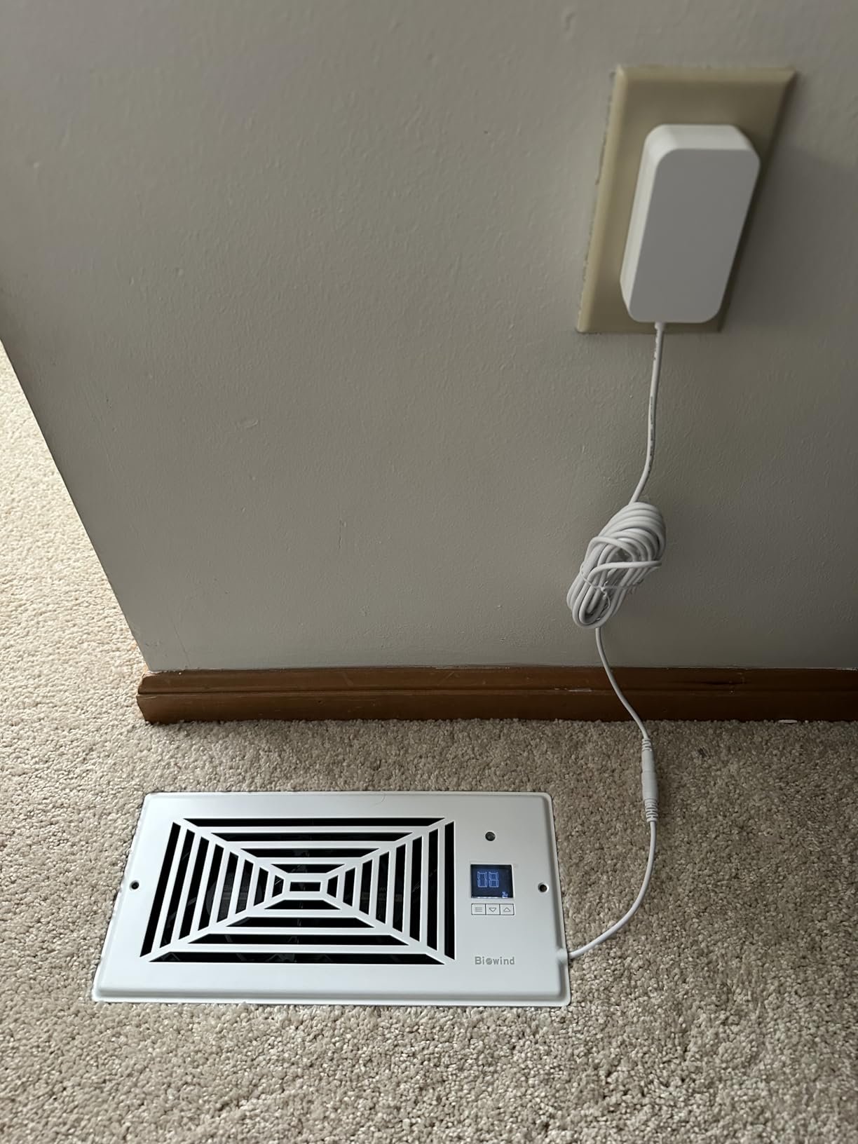 BIOWIND Quiet Register Booster Fan Fits 4
