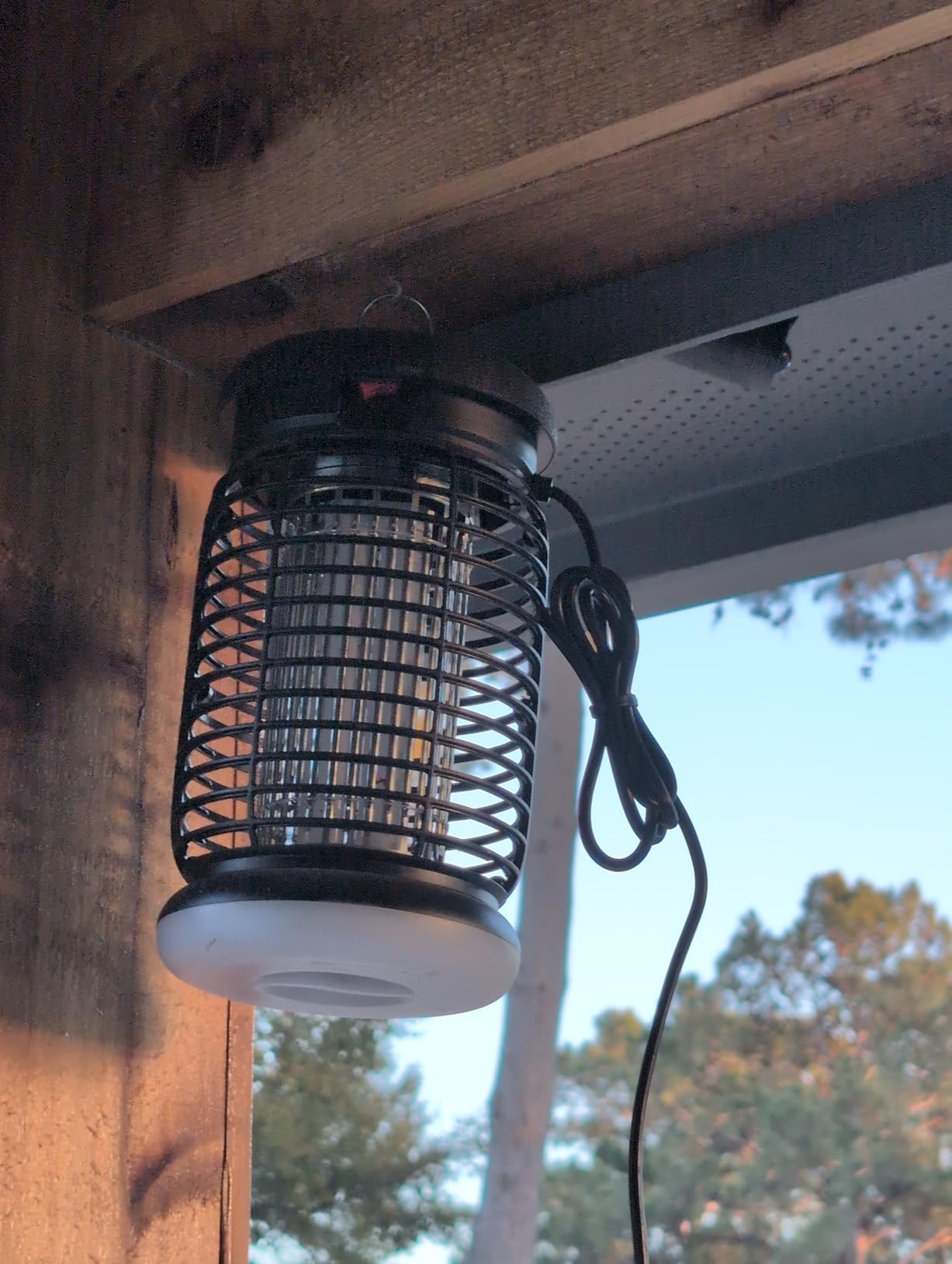 Endbug Bug Zapper, Bug Zapper Outdoor Indoor with LED Light, Electric Mosquito Zapper Fly Zapper, Waterproof Mosquito Killer Insect Zapper Fly Trap for Outside Patio Garden Backyard Home, Plug in customer photo 2